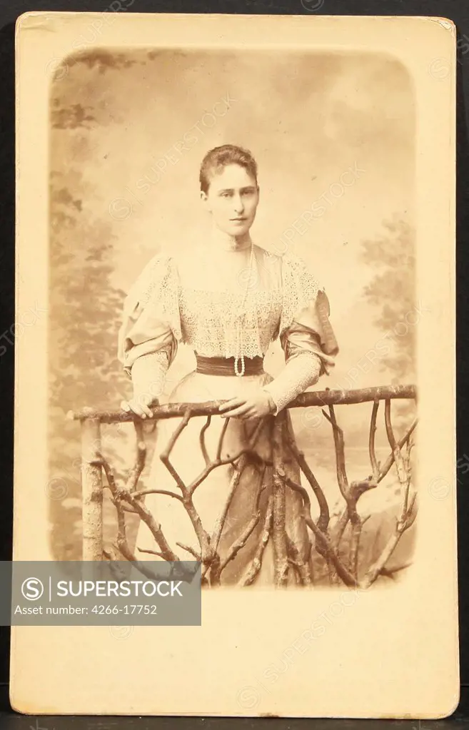 Princess of Hesse by Rhine, the Grand Duchess Elizabeth Fyodorovna of Russia by Photo studio Lapre  /Private Collection/Photograph/Russia/Portrait