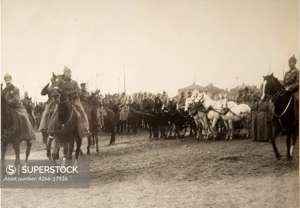 Civil War. First Cavalry Army Taking by Force the City of Rostov by Otsup, Pyotr Adolfovich (1883-1963)/Russian State Film and Photo Archive, Krasnogorsk/1920/Photograph/Russia/History