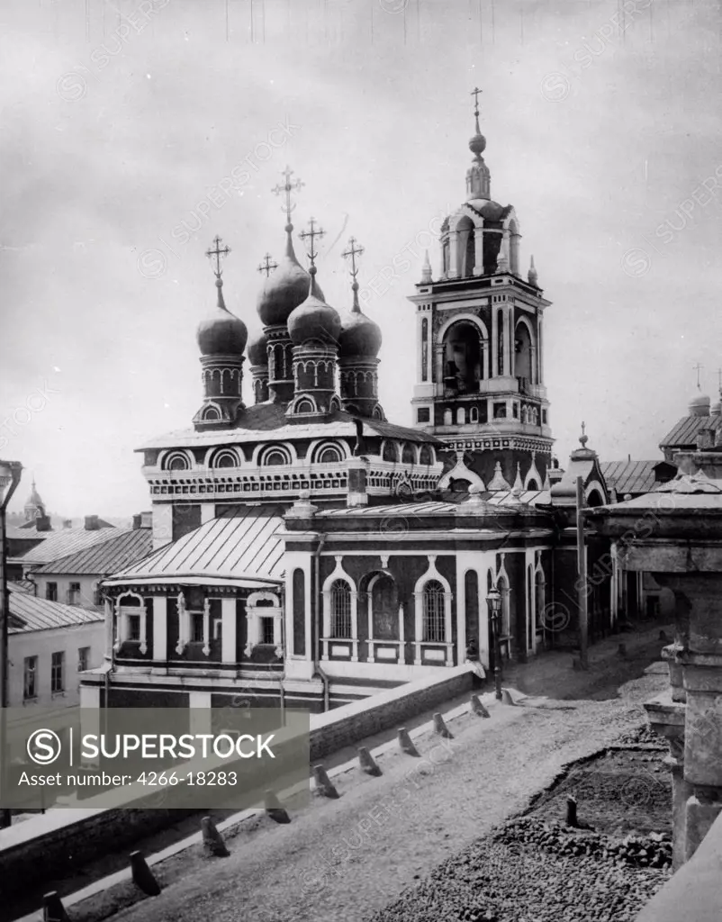 The Church of Saint George the Victorious at the Pskov Hill in Moscow by Scherer, Nabholz & Co.  /Russian State Film and Photo Archive, Krasnogorsk/1882/Albumin Photo/Russia/Architecture, Interior