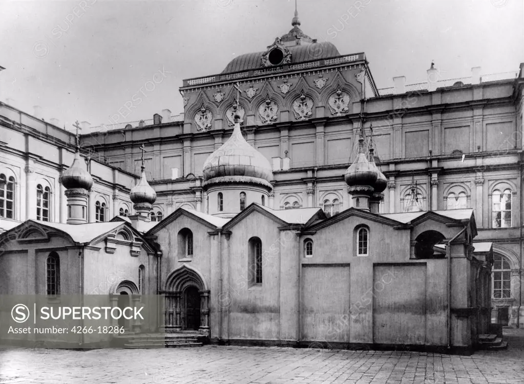 The Cathedral of the Saviour in the Wood in the Moscow Kremlin by Scherer, Nabholz & Co.  /Russian State Film and Photo Archive, Krasnogorsk/1882/Albumin Photo/Russia/Architecture, Interior