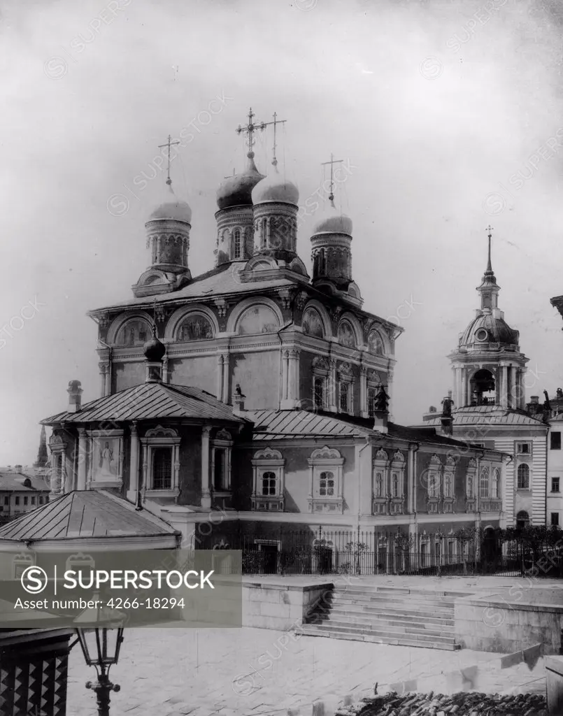The Znamensky Monastery in Moscow by Scherer, Nabholz & Co. /Russian State Film and Photo Archive, Krasnogorsk/1882/Albumin Photo/Russia/Architecture, Interior