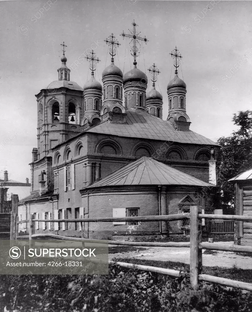 The Dormition Church on Putinki in Moscow by Scherer, Nabholz & Co.  /Russian State Film and Photo Archive, Krasnogorsk/1881/Albumin Photo/Russia/Architecture, Interior