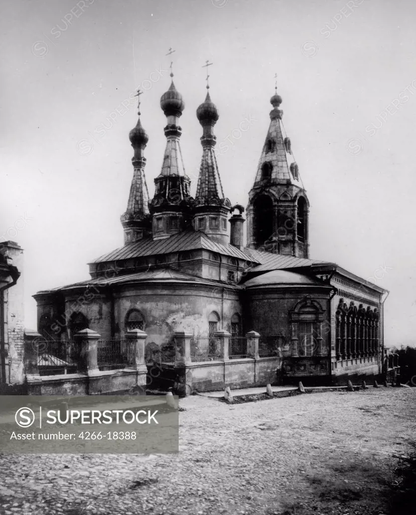 The Church of the Resurrection of Jesus at Gonchary in Moscow by Scherer, Nabholz & Co.  /Russian State Film and Photo Archive, Krasnogorsk/1881/Albumin Photo/Russia/Architecture, Interior