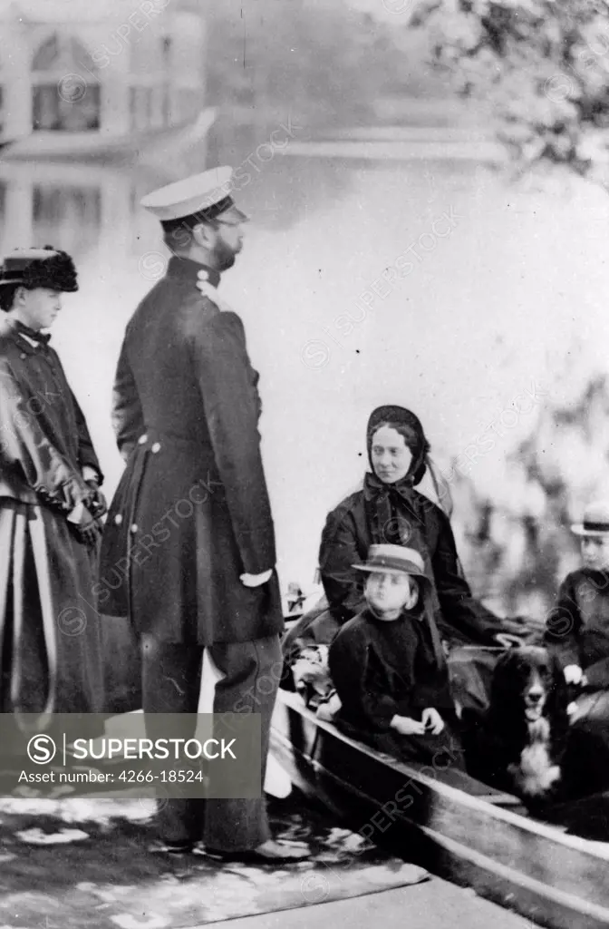 The Family of Emperor Alexander II of Russia by Russian Photographer  /Russian State Film and Photo Archive, Krasnogorsk/1863-1865/Albumin Photo/Russia/Tsar's Family. House of Romanov