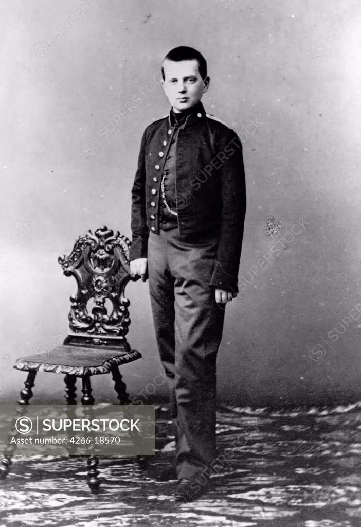 Portrait of Grand Duke Vladimir Alexandrovich of Russia (1847-1909) by Russian Photographer  /Russian State Film and Photo Archive, Krasnogorsk/1860/Albumin Photo/Russia/Tsar's Family. House of Romanov