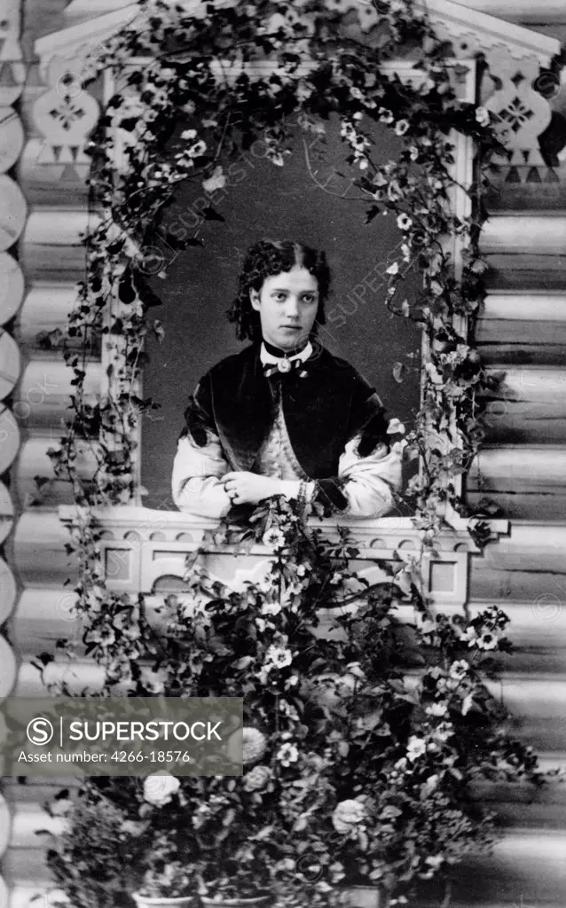 Portrait of Grand Duchess Maria Feodorovna of Russia (1847-1928) by Russian Photographer  /Russian State Film and Photo Archive, Krasnogorsk/Albumin Photo/Russia/Tsar's Family. House of Romanov