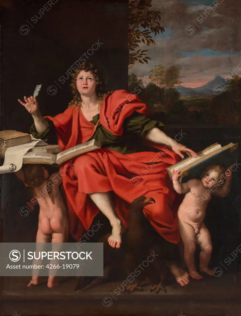 Saint John the Evangelist by Domenichino (1581-1641)/ National Gallery, London/ 1620s/ Italy, Bolognese School/ Oil on canvas/ Baroque/ 259x199,4/ Bible