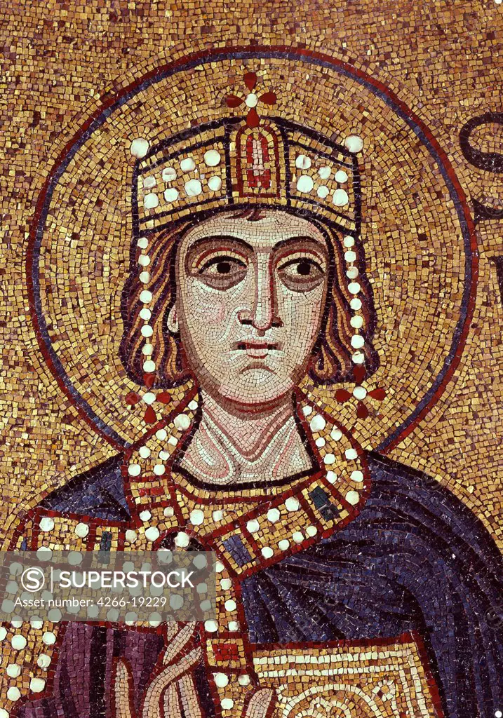 King Solomon (Detail of Interior Mosaics in the St. Mark's Basilica) by Byzantine Master  / Saint Mark's Basilica, Venice/ 12th century/ Byzantium/ Mosaic/ Gothic/ Bible