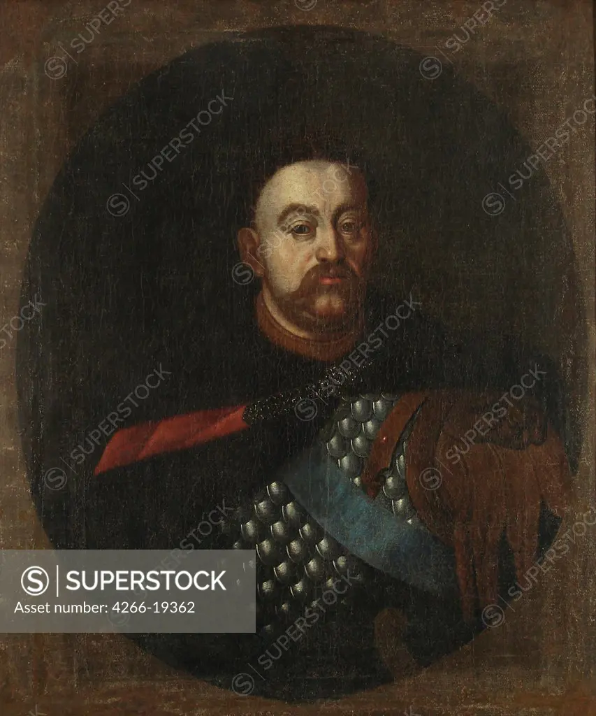 Portrait of John III Sobieski (1629-1696), King of Poland and Grand Duke of Lithuania by Anonymous  / Historical Museum, Sanok/ ca 1685/ Poland/ Oil on canvas/ Baroque/ Portrait