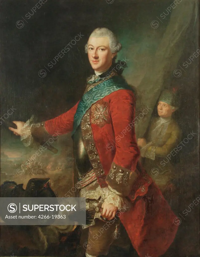 Portrait of Michal Kazimierz Oginski (1731-1799), Grand Hetman of Lithuania by Lisiewska, Anna Rosina (1713-1783)/ Historical Museum, Sanok/ c. 1755/ Poland/ Oil on canvas/ Rococo/ Portrait