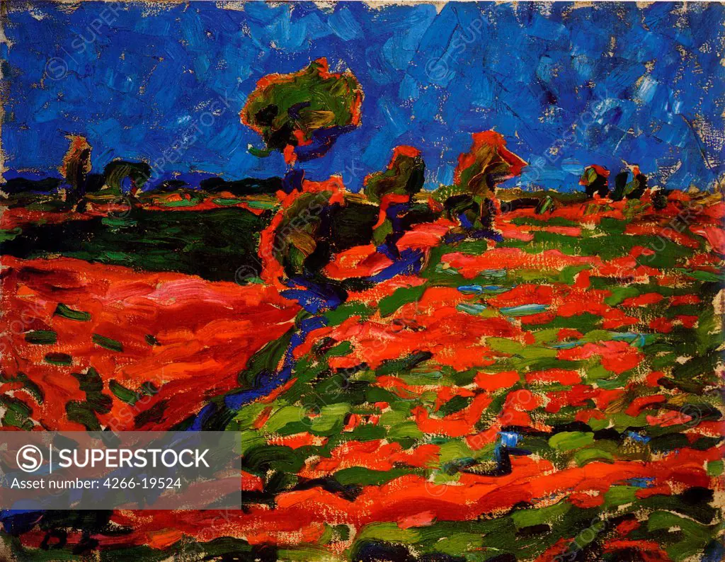 Midday in the Marsh (Dangast) by Heckel, Erich (1883-1970)/ Landesmuseum fur Kunst und Kulturgeschichte, Oldenburg/ 1907/ Germany/ Oil on canvas/ Expressionism/ 54x70/ Landscape