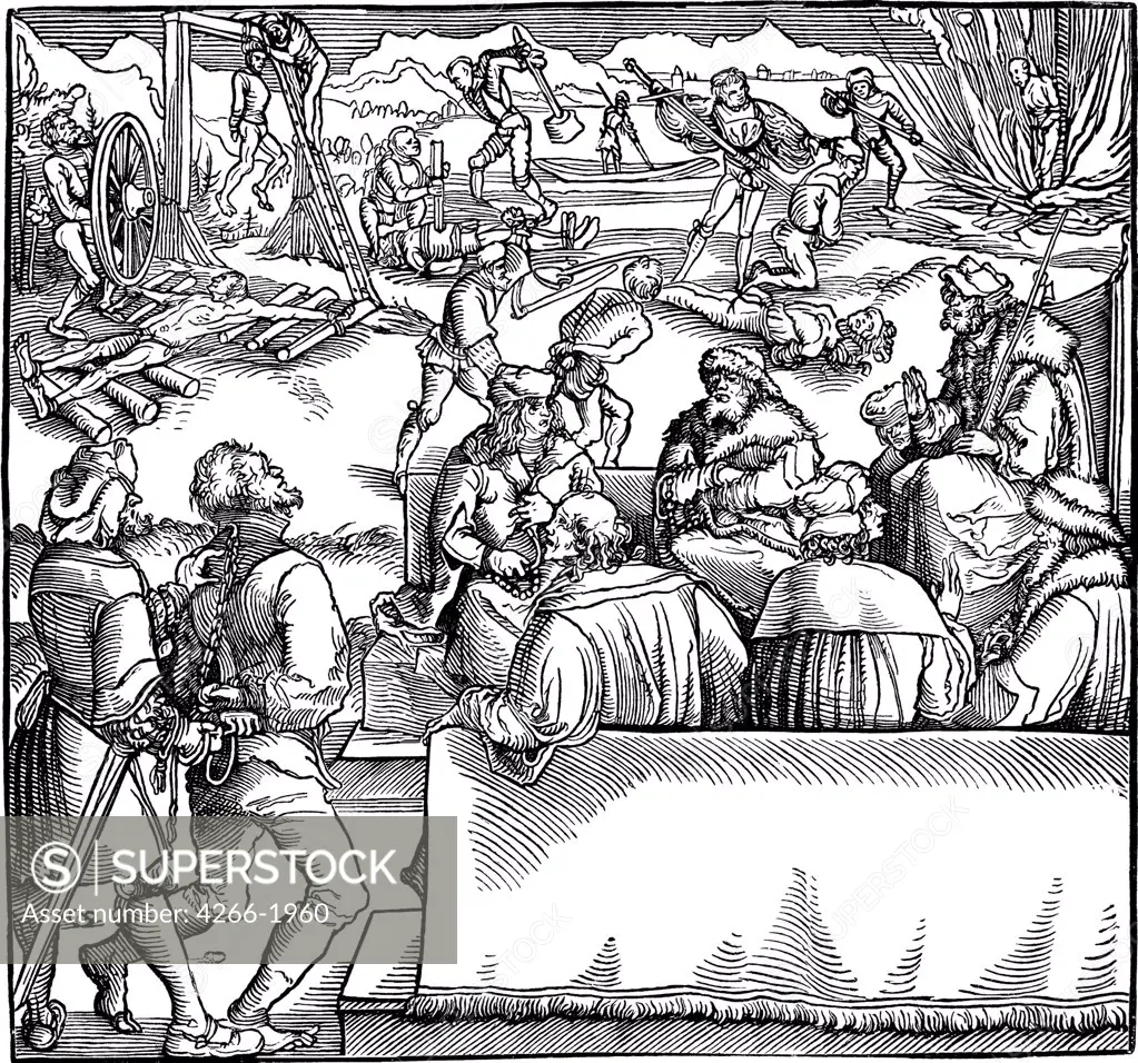 Execution by Hans Weiditz the Younger, Woodcut, 1532, circa 1500-1536, Private Collection