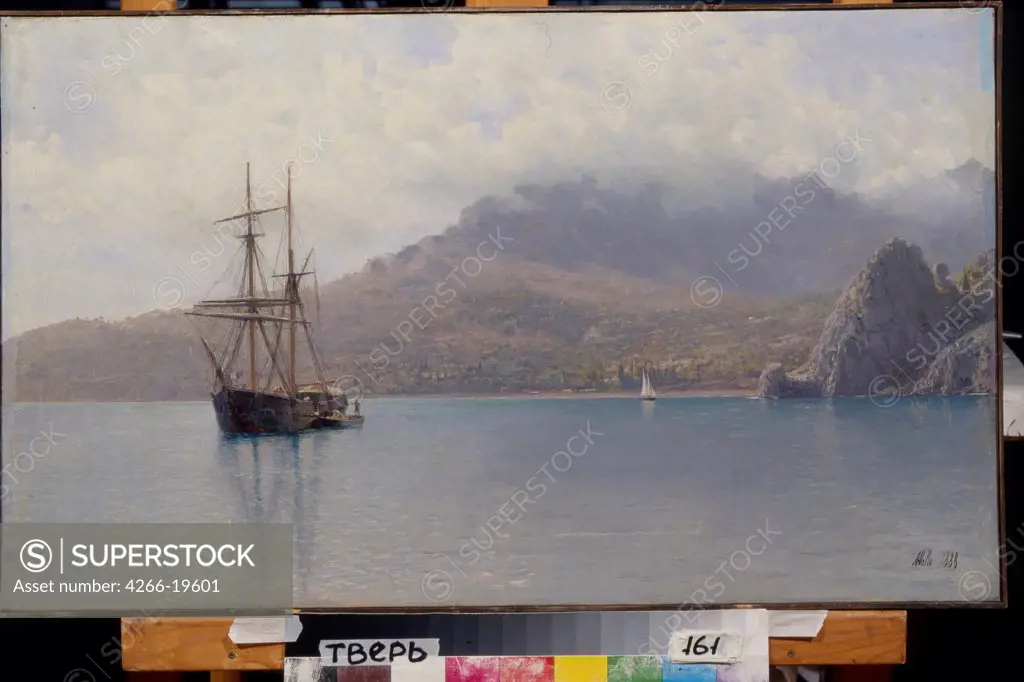 The Sea by Lagorio, Lev Felixovich (1827-1905)/ Regional Art Gallery, Tver/ 1888/ Russia/ Oil on canvas/ Realism/ 44x72/ Landscape