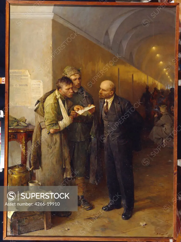 News from the Village by Serov, Vladimir Alexandrovich (1910-1968)/ State Tretyakov Gallery, Moscow/ 1959/ Russia/ Oil on canvas/ Soviet Art/ Genre,History