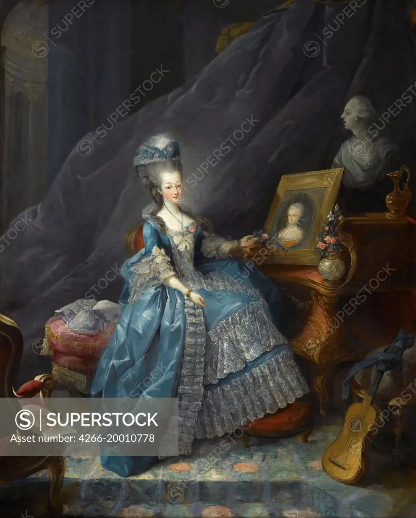 Princess Maria Theresa of Savoy (1756-1805) by Gautier Dagoty, Jean-Baptiste Andre (1740-1786) / Musee de l'Histoire de France, Chateau de Versailles / 1775 / France / Oil on canvas / Portrait / 86x68 / Rococo