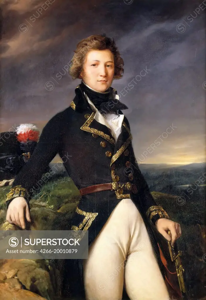 Louis-Philippe (1773-1850), Duke of Chartres by Cogniet, Leon (1794-1880) / Musee de l'Histoire de France, Chateau de Versailles / 1834 / France / Oil on canvas / Portrait / 135x95 / Neoclassicism