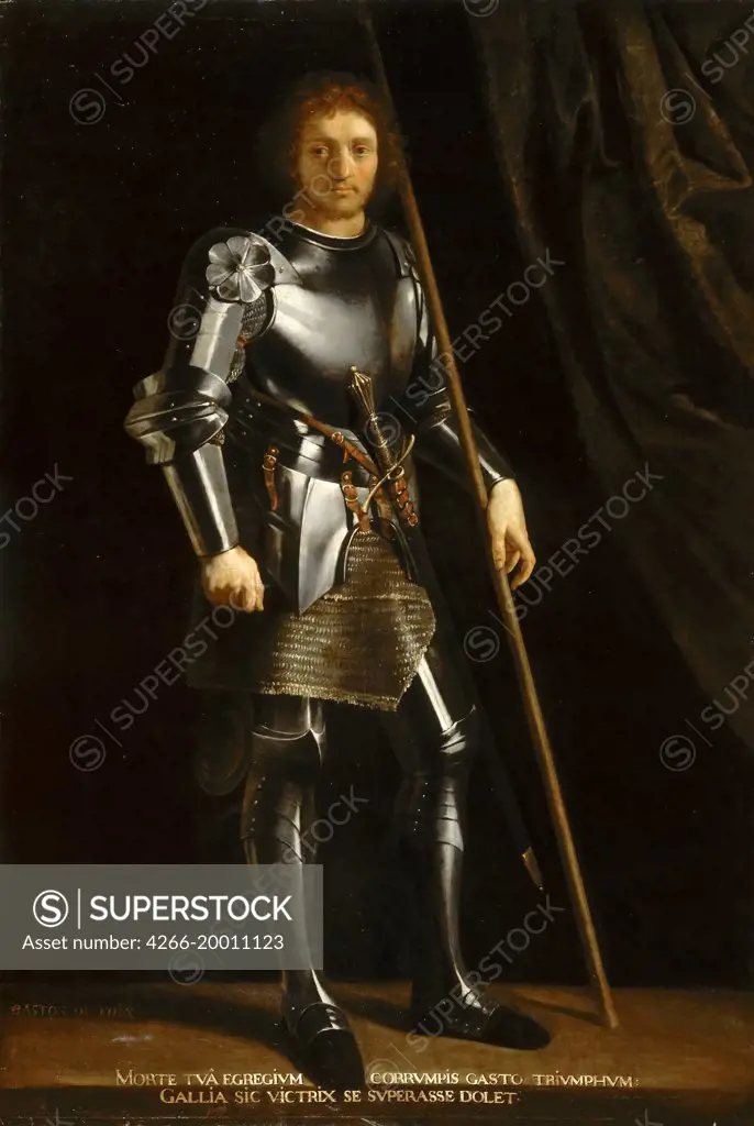 Gaston of Foix, Duke of Nemours (Warrior Saint) After Giorgione by Champaigne, Philippe, de (1602-1674) / Musee de l'Histoire de France, Chateau de Versailles / ca 1630-1634 / France / Oil on canvas / Portrait / 210x142 / Baroque