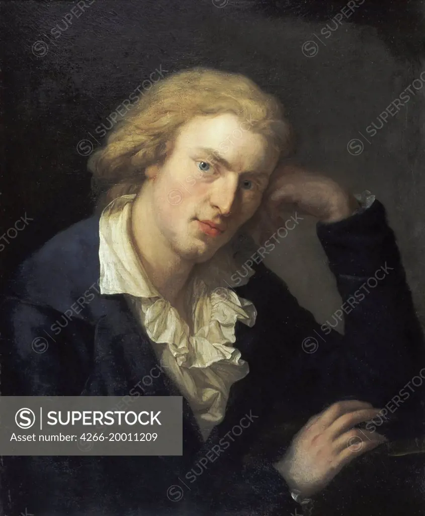 Portrait of Friedrich von Schiller (1759-1805) by Graff, Anton (1736-1813) / Kugelgenhaus, Museum der Dresdner Romantik / Between 1786 and 1791 / Germany / Oil on canvas / Portrait /Neoclassicism