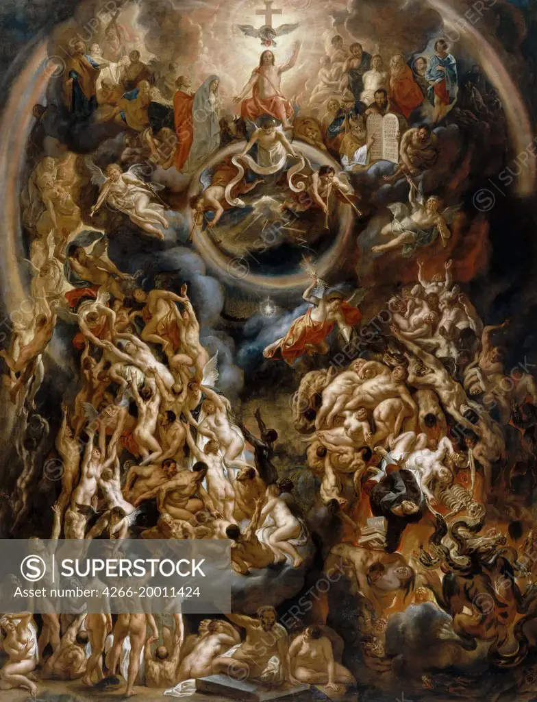 The Last Judgement by Jordaens, Jacob (1593-1678) / Louvre, Paris / 1653 / Flanders / Oil on canvas / Bible / 391x300 / Baroque