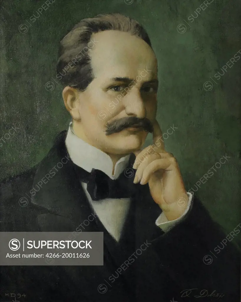 Portrait of Paul Walden (1863-1957) by Dobrajs   / Latvian Academy of Sciences / 1994 / Latvia / Oil on canvas / Portrait /Modern