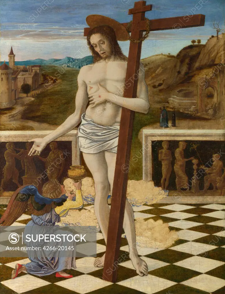 The Blood of the Redeemer by Bellini, Giovanni (1430-1516)/ National Gallery, London/ ca 1460/ Italy, Venetian School/ Tempera on panel/ Renaissance/ 47x34,3/ Bible