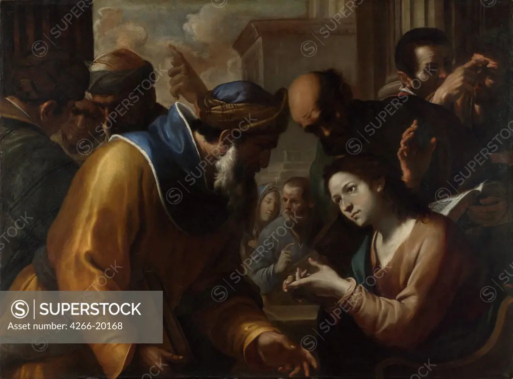 Christ disputing with the Doctors by Preti, Gregorio (1603-1672)/ National Gallery, London/ 1660s/ Italy, School of Neaple/ Oil on canvas/ Baroque/ 120x161,9/ Bible