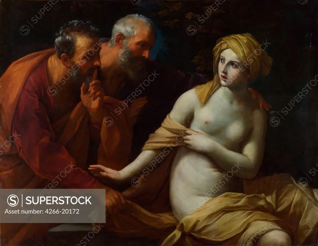 Susannah and the Elders by Reni, Guido (1575-1642)/ National Gallery, London/ 1622-1625/ Italy, Bolognese School/ Oil on canvas/ Baroque/ 117x151/ Bible
