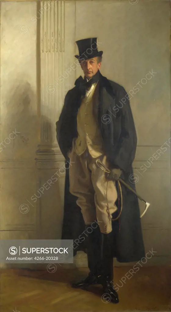 Thomas Lister (1854-1925), Lord Ribblesdale by Sargent, John Singer (1856-1925)/ National Gallery, London/ 1902/ The United States/ Oil on canvas/ Realism/ 258x143,5/ Portrait