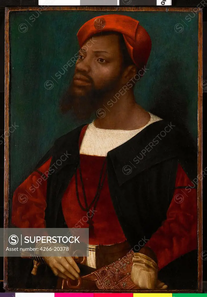 Portrait of an African man by Mostaert, Jan (1472/73-1555/56)/ Rijksmuseum, Amsterdam/ ca 1530/ The Netherlands/ Oil on wood/ Early Netherlandish Art/ 30,8x21,2/ Portrait