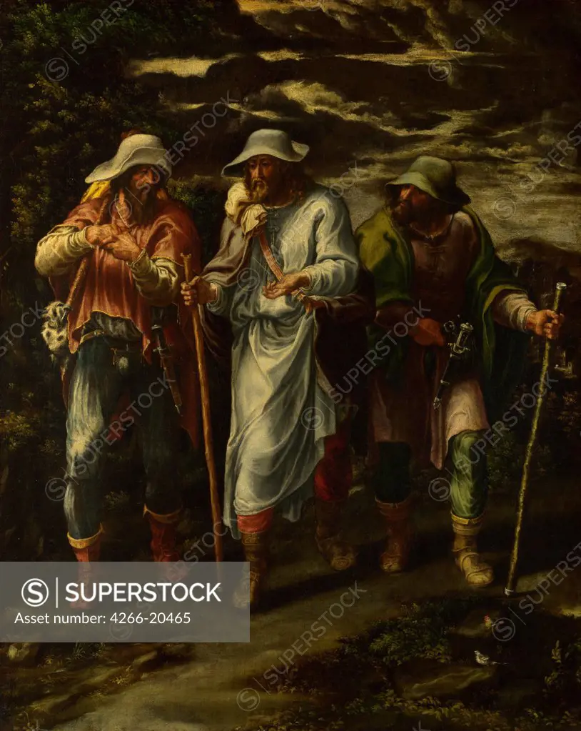 The Walk to Emmaus by Orsi, Lelio (1511-1587)/ National Gallery, London/ c. 1570/ Italy, North-Italian school/ Oil on canvas/ Mannerism/ 71,1x57,1/ Bible