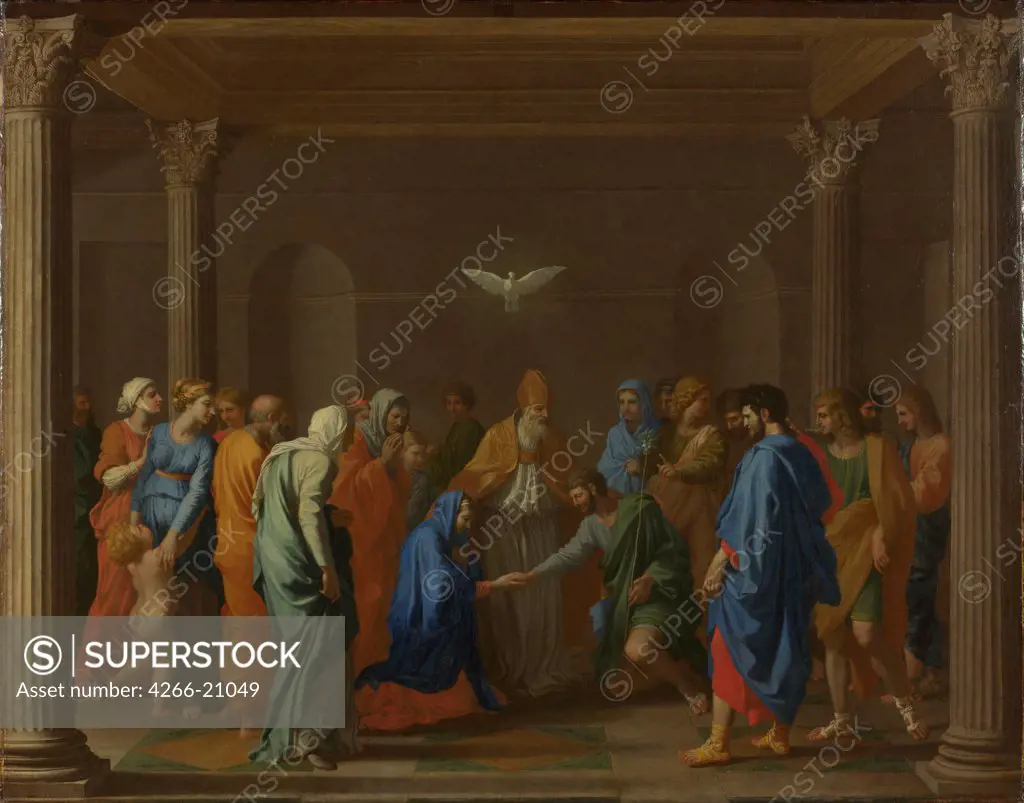 Seven Sacraments: Marriage by Poussin, Nicolas (1594-1665)/ National Gallery, London/ ca 1637-1640/ France/ Oil on canvas/ Baroque/ 95,2x120,6/ Bible,Mythology, Allegory and Literature