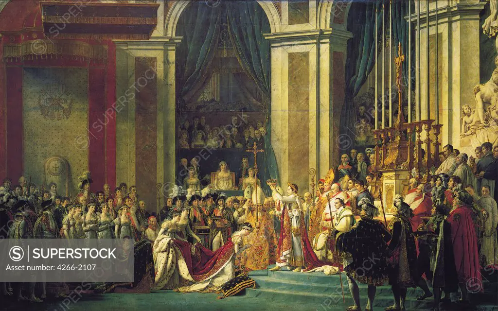 First French Empire by Jacques Louis David, oil on canvas, 1807, 1748-1825 France, Paris, Louvre, 621x979