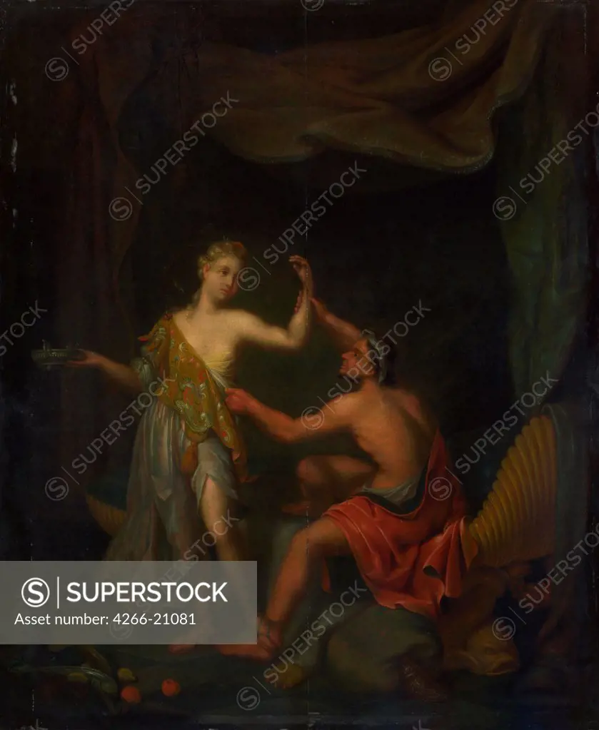 The Rape of Tamar by Amnon by Santvoort, Philip van (active Early 18th cen.)/ National Gallery, London/ after 1718/ Flanders/ Oil on wood/ Baroque/ 59,8x49,4/ Bible