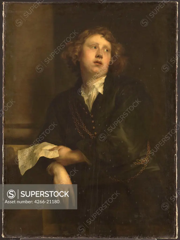 Portrait of the Composer Henricus Liberti (1628-1661) by Dyck, Anthony van, (Studio of)  / Rijksmuseum, Amsterdam/ c.1630/ Flanders/ Oil on canvas/ Baroque/ 114x83,5/ Portrait