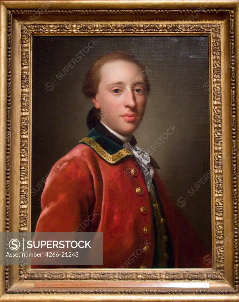 Portrait of William Fermor (1737-1806) by Mengs, Anton Raphael (1728-1779)/ Ashmolean Museum, Oxford/ 1757/ Germany/ Oil on canvas/ Classicism/ 61x47/ Portrait