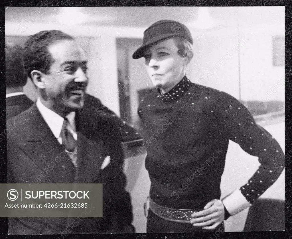 Langston Hughes and Nancy Cunard in Paris, Anonymous  