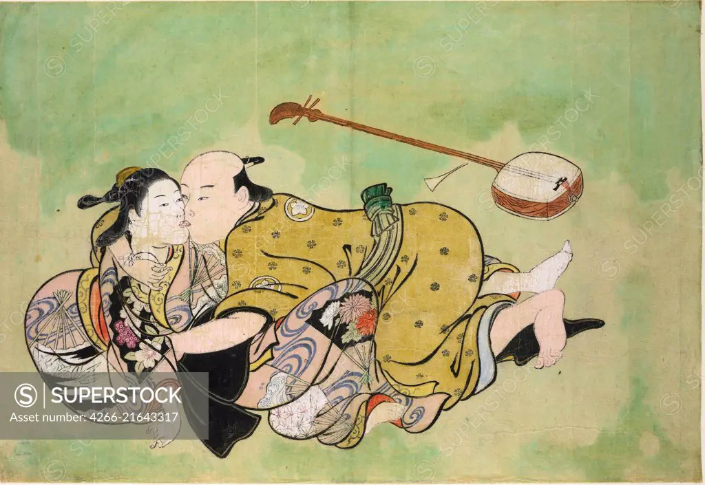 A man and geisha, Sukenobu, Nishikawa (1671-1750)