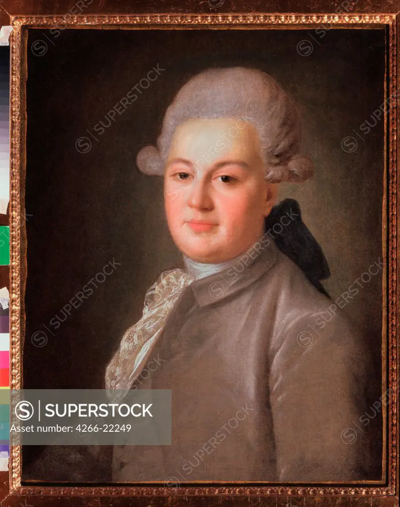 Portrait of Count Artemi Vorontsov by Rokotov, Fyodor Stepanovich (1735-1808)/ State V. Tropinin-Museum, Moscow/ after 1768/ Russia/ Oil on canvas/ Russian Art of 18th cen./ 60x48,5/ Portrait