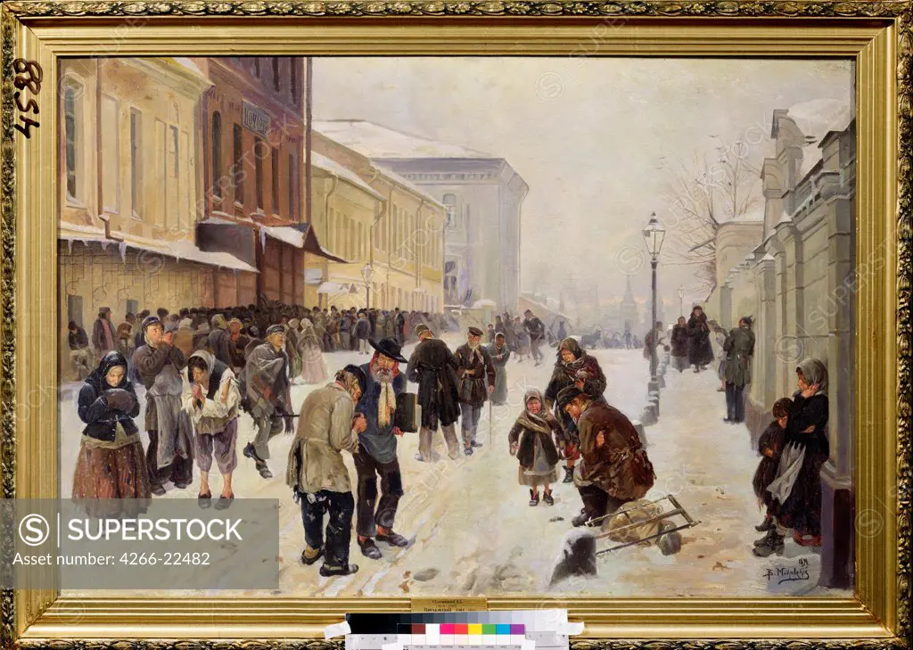 Doss-house by Makovsky, Vladimir Yegorovich (1846-1920)/ M. Kroshitsky Art Museum, Sevastopol/ 1894/ Russia/ Oil on canvas/ Russian Painting of 19th cen./ 88x129/ Genre