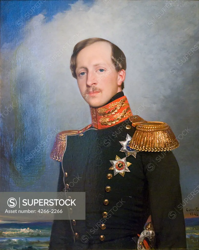 Peter von Oldenburg by Joseph-Desire Court, Oil on canvas, 1842, 1797-1865, Russia, St. Petersburg, State Hermitage,
