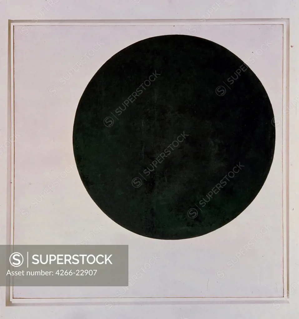 Black circle by Malevich, Kasimir Severinovich (1878-1935)/ State Russian Museum, St. Petersburg/ ca 1923/ Russia/ Oil on canvas/ Russian avant-garde/ 105,5x106/ Abstract Art