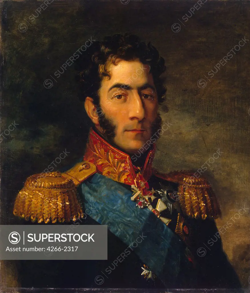 Portrait of General Pyotr Bagration by George Dawe, oil on canvas, 1820s, 1781-1829, Russia, St. Petersburg, State Hermitage