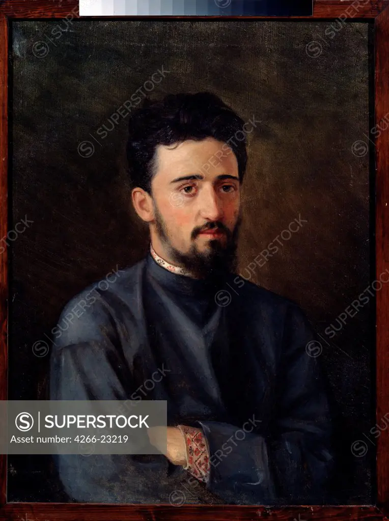 Portrait of the author Vsevolod M. Garshin (1855-1888) by Malyshev, Mikhail Georgievich (1852-1914)/ Russian State Archive of Literature and Art, Moscow/ 1878/ Russia/ Oil on canvas/ Russian Painting of 19th cen./ Portrait