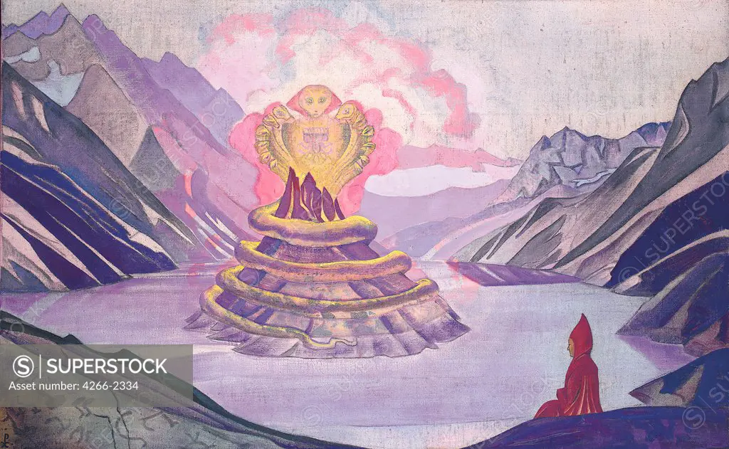 Roerich, Nicholas (1874-1947) International Centre of the Roerichs, Moscow 1925 73,4x117,4 Tempera on canvas Symbolism Russia Mythology, Allegory and Literature 