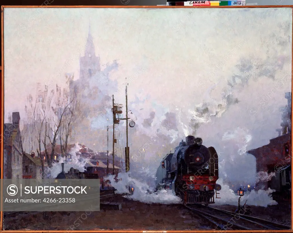 On the Way by Kuznetsov, Nikolai Dmitryevich (1923-1974)/ State Art Museum, Samara/ 1954/ Russia/ Oil on canvas/ Soviet Art/ 100x130/ Landscape,Genre