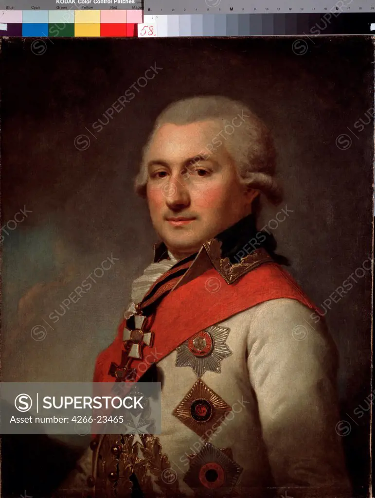 Portrait of the Admiral Jose de Ribas (1749-1800), founder of Odessa by Lampi, Johann-Baptist von, the Elder (1751-1830)/ State Art Museum, Odessa/ Austria/ Oil on canvas/ Classicism/ Portrait