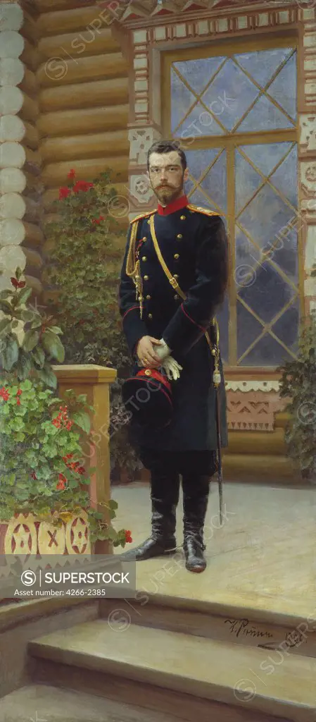Emperor Nicholas II by Ilya Yefimovich Repin, oil on canvas, 1896, 1844-1930, Russia, Moscow, State History Museum
