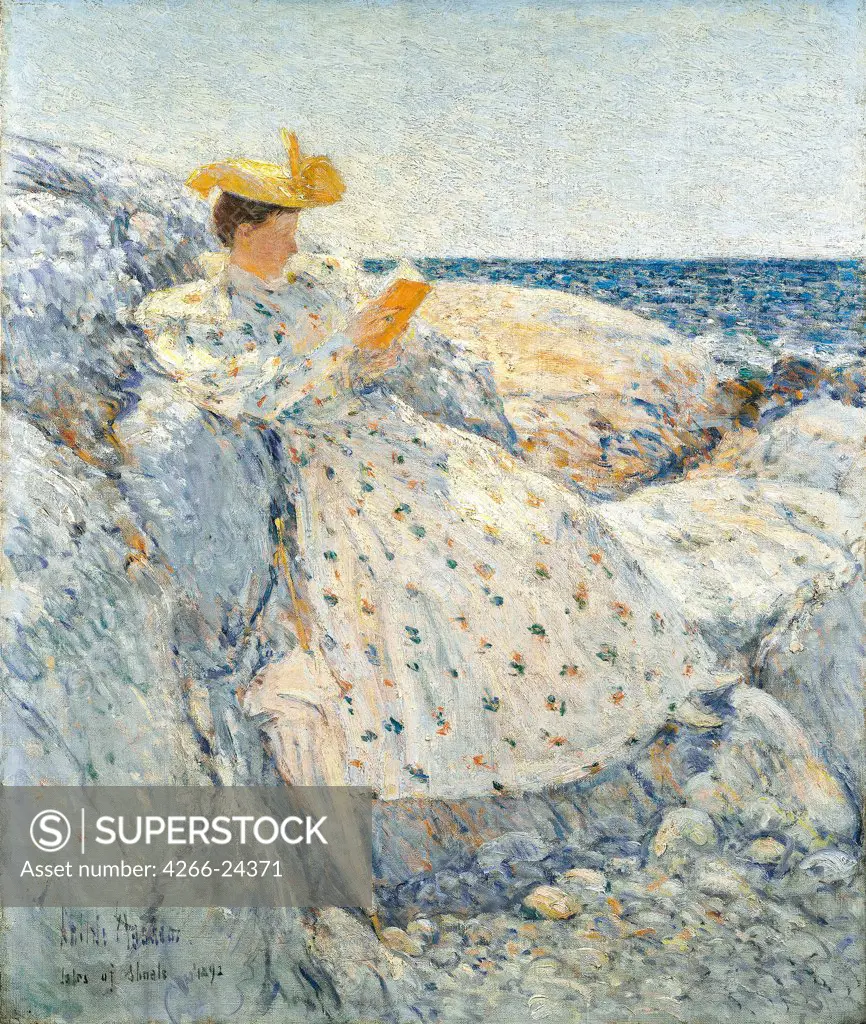 Summer Sunlight (Isles of Shoals) by Hassam, Childe (1859-1935) Israel Museum, Jerusalem 1892 Oil on canvas 51,4x61,5 The United States Impressionism Landscape,Genre Painting