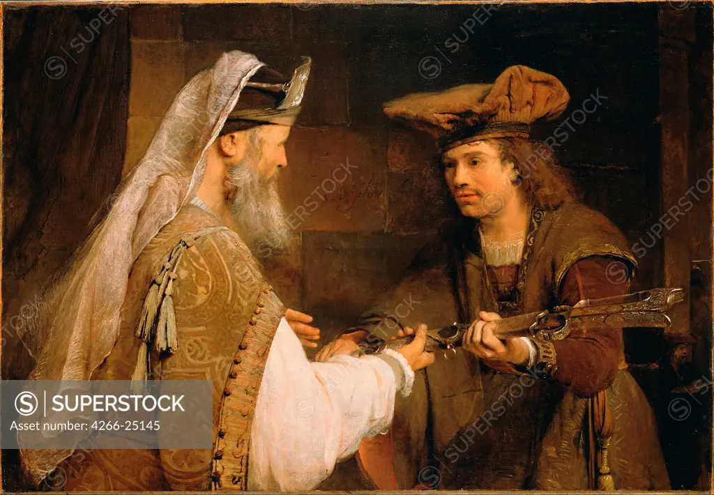 Ahimelech giving the sword of Goliath to David by Gelder, Aert de (1645-1727) J. Paul Getty Museum, Los Angeles 1680s Oil on canvas 90,2x132,1 Holland Baroque Bible Painting