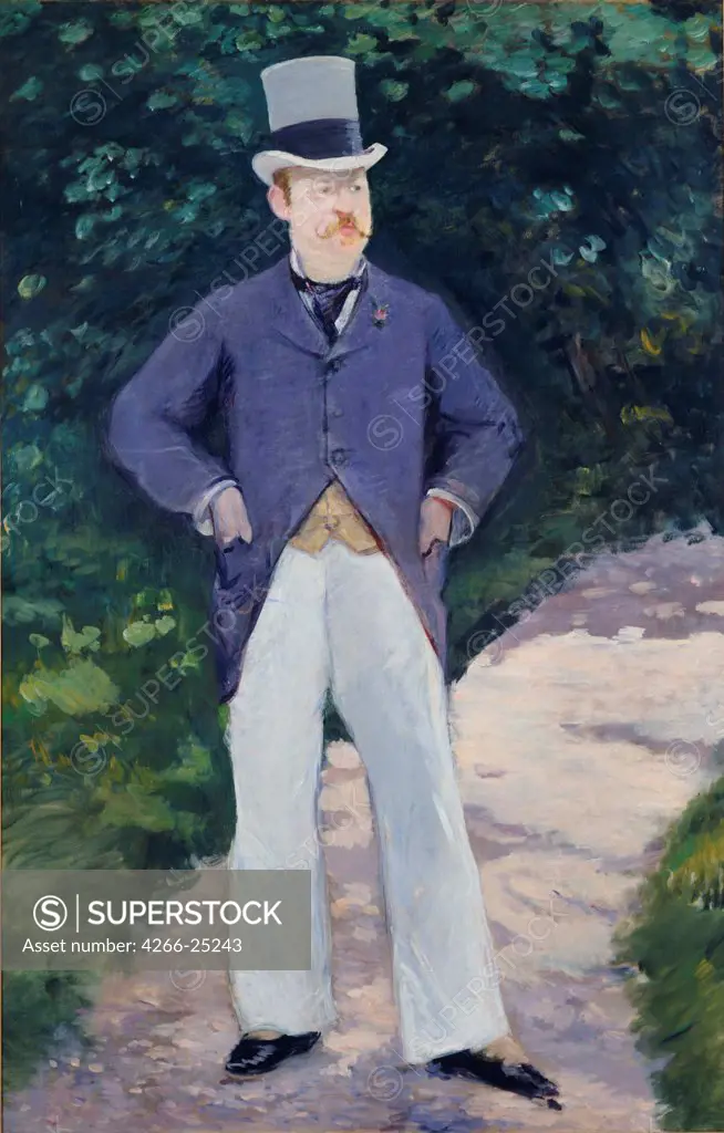 Portrait of Monsieur Brun by Manet, Edouard (1832-1883) National Museum of Western Art, Tokyo 1879 Oil on canvas 194,3x126 France Impressionism Portrait Painting